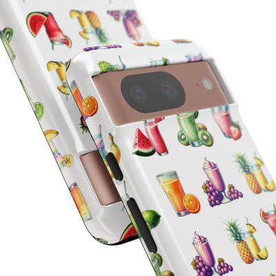 Cute Samsung Case | Cool Iphone Case | Tropical Summer Fruit Cocktail, Samsung S24, S23, S22, S21, IPhone 15 Case | Iphone 14 Case, Iphone 13 Case