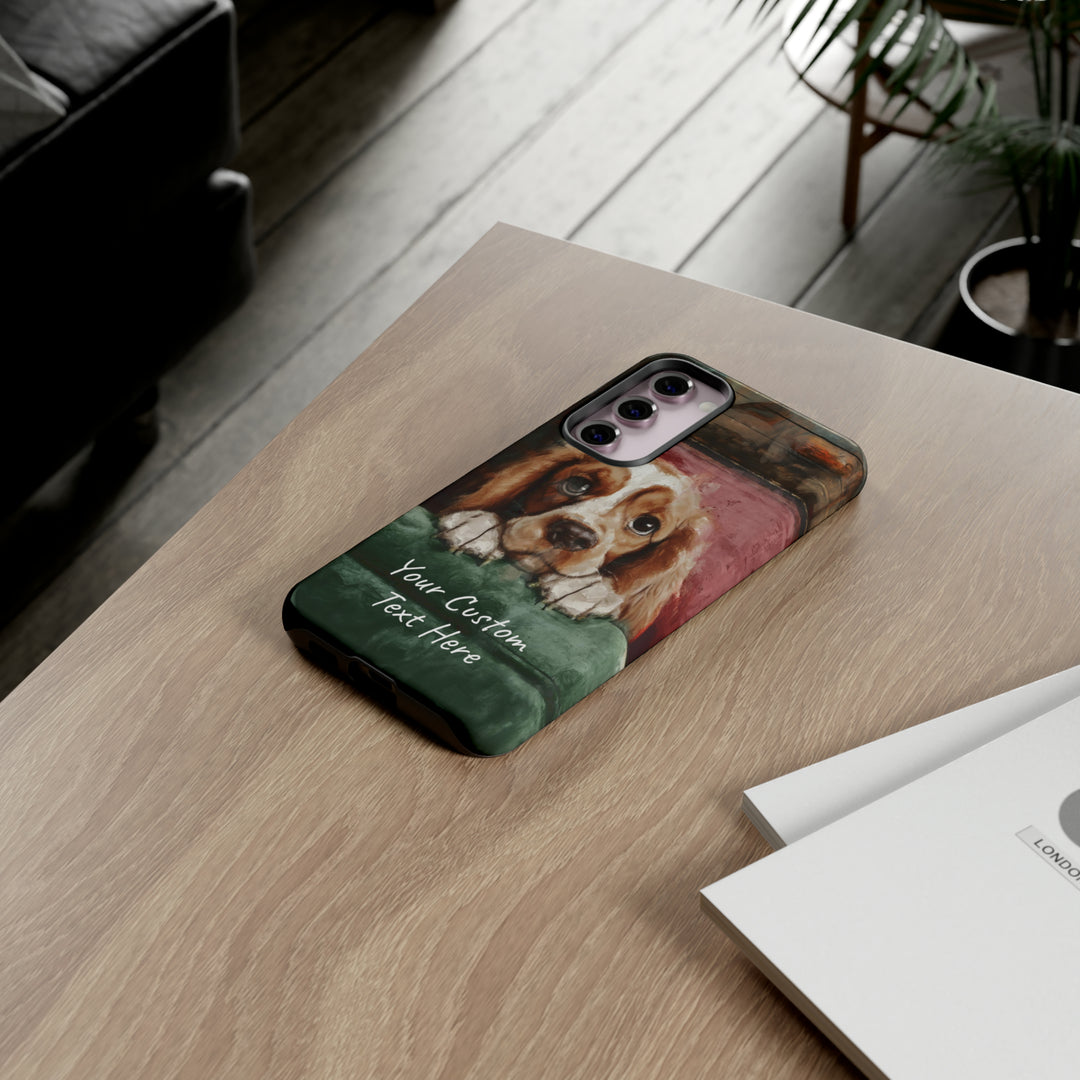 Personalize this Cute Samsung Phone Case | Cocker Spaniel Dog Samsung Phone Case | Galaxy S23, S22, S21, S20 | Customized Samsung Case - Studio40ParkLane