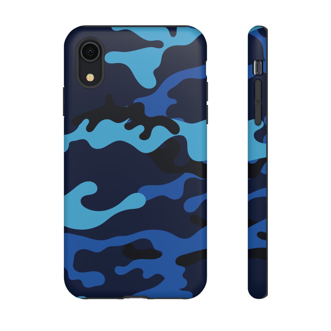 Cool Phone Case | Blue Camouflage, For iPhone 15 Case | iPhone 15 Pro Case, Iphone 14 Case, Iphone 14 Pro Max Case, Protective Iphone Case - Studio40ParkLane