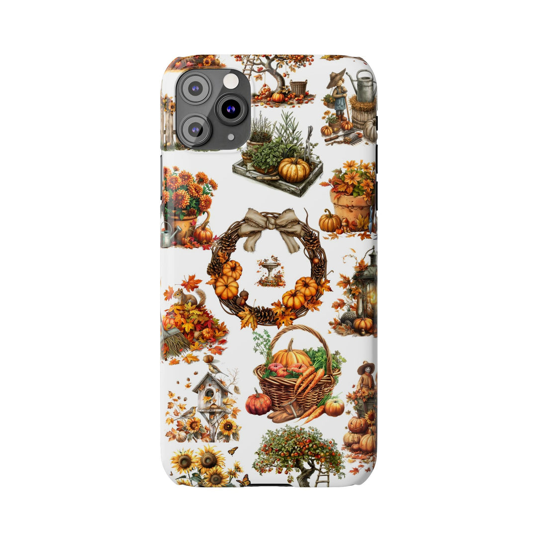 Slim Fall Leaves Collage Cute Phone Cases for Iphone | iPhone 15 Case | iPhone 15 Pro Max Case, Iphone 14, Iphone 14 Pro Max, Iphone 13, 12 - Studio40ParkLane