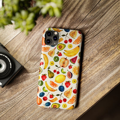 Fruit Mix Display Slim Cute Phone Cases for Iphone  | iPhone 15 Case | iPhone 15 Pro Max Case, Iphone 14, Iphone 14 Pro Max, Iphone 13