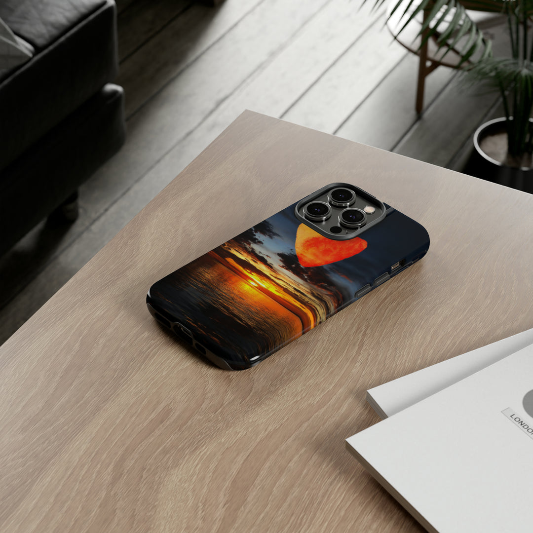 Cute IPhone Case | Rising Heart Love Sunset, iPhone 15 Case | iPhone 15 Pro Case, Iphone 14 Case, Iphone 14 Pro Max Case - Studio40ParkLane