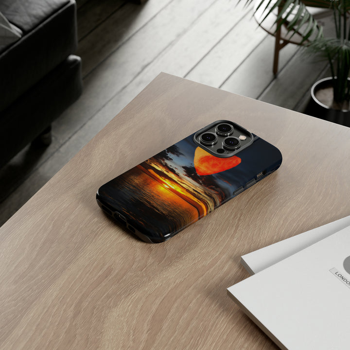 Cute IPhone Case | Rising Heart Love Sunset, iPhone 15 Case | iPhone 15 Pro Case, Iphone 14 Case, Iphone 14 Pro Max Case - Studio40ParkLane