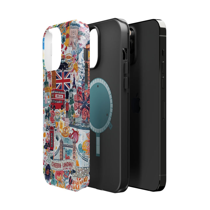London England Coquette Collage Tough Magsafe Cute Phone Cases for Iphone | iPhone 17 Pro Max Case, Iphone 16, Iphone 15 14 13 12 11 10 9 - Studio40ParkLane