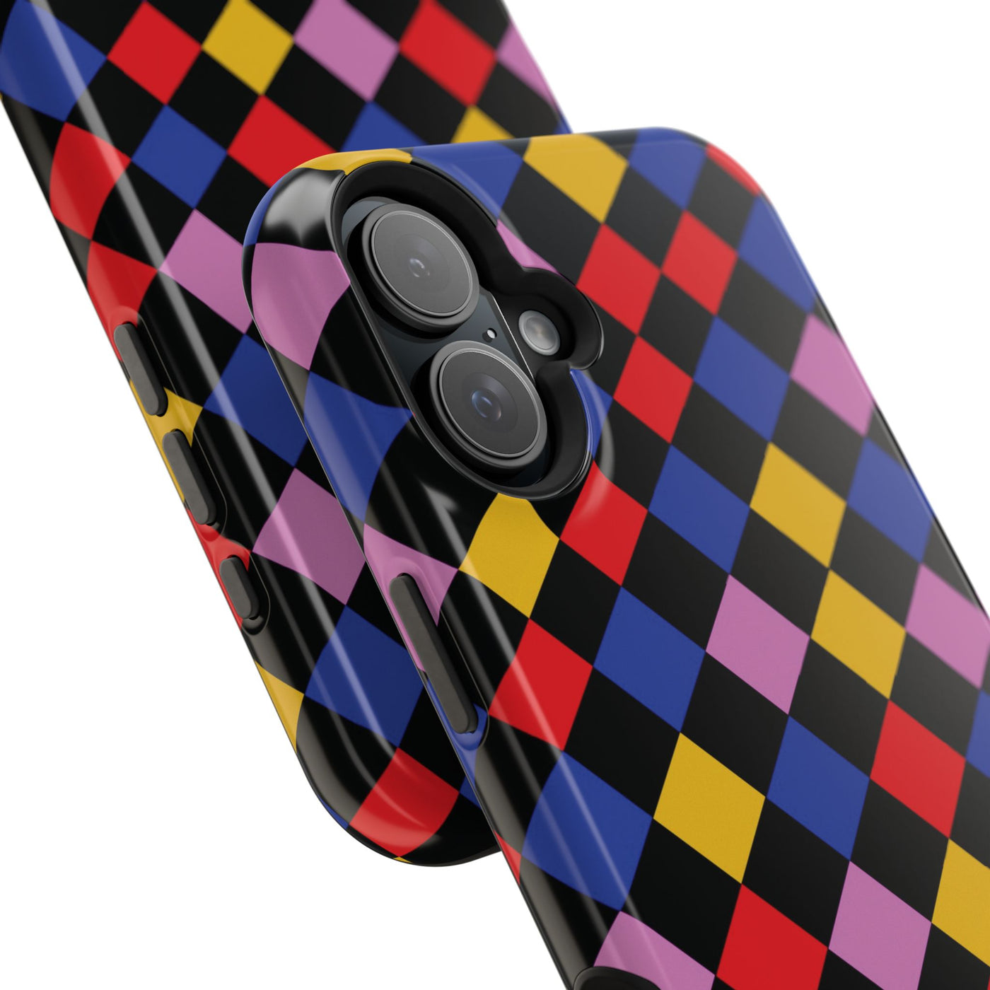 Aesthetic Colorful Checkerboard Tough Magsafe Phone Case - For iPhone 17 Pro Max iPhone 16 Pro iPhone 15 Iphone 14 Plus 13 Pro 12 11 Gift - Studio40ParkLane