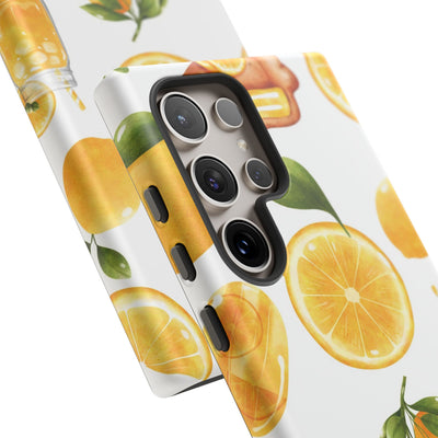 Impact Resistant, Lemon Fruit Pie, Cute Phone Cases for Samsung S24, S23, S22, S21, IPhone 15 pro Iphone 14 pro Iphone 13 IPhone 12 Iphone 11