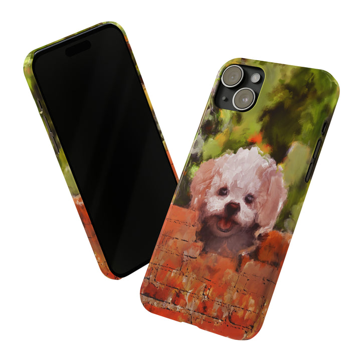 Slim Cute Phone Cases for Iphone - | iPhone 15 Case | iPhone 15 Pro Max Case, Iphone 14 Case, Iphone 14 Pro Max, Iphone 13, Bichon Frise Dog - Studio40ParkLane