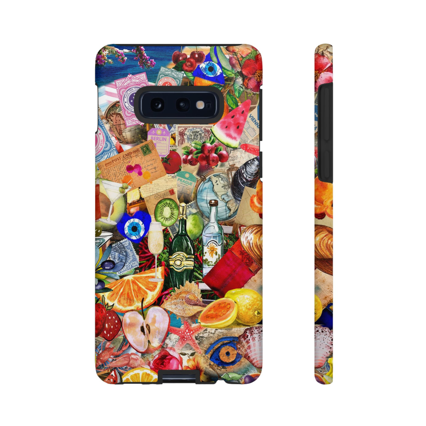 Fruity European Summer Impact Resistant Cute Phone Cases for Samsung S24, S23, S22, S21, IPhone 15 pro Iphone 14 pro Iphone 13 IPhone 12 Iphone 11