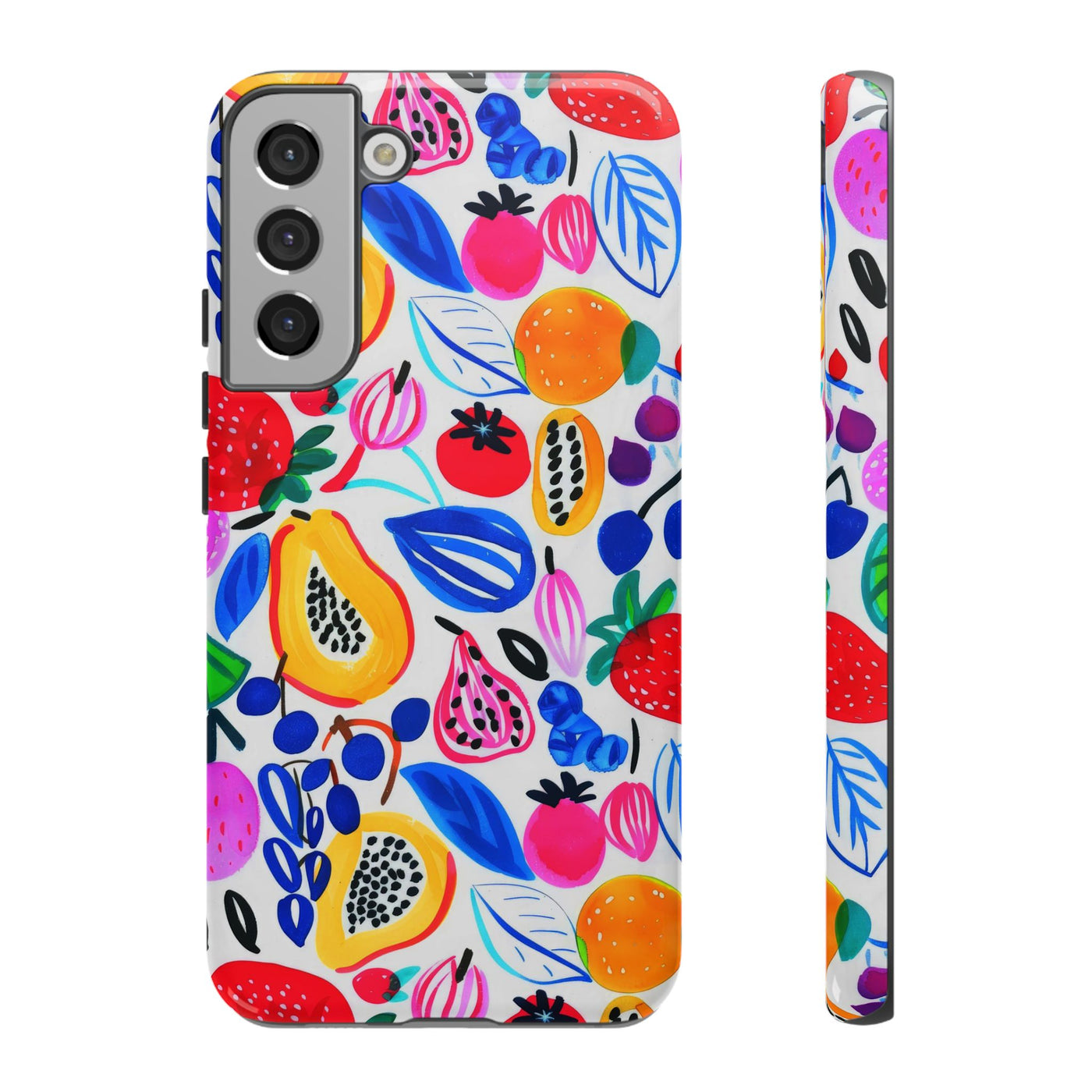 Cute Samsung Phone Case | Aesthetic Samsung Phone Case | Galaxy S23, S22, S21, S20 | Summer Fruit Cocktail, Protective Phone Case