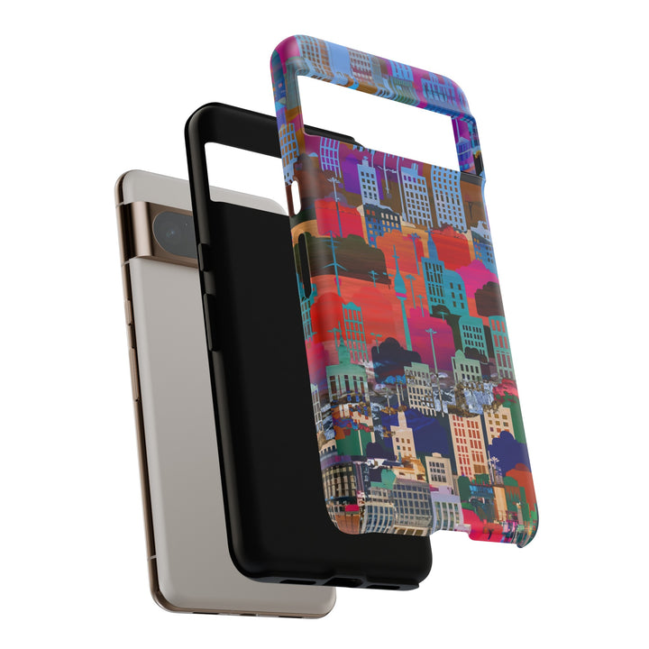Cute Samsung Case | Cool Iphone Case | Summer City Skyline, Samsung S24, S23, S22, S21, IPhone 15 Case | Iphone 14 Case, Iphone 13 Case - Studio40ParkLane