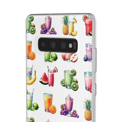 Cute Flexi Phone Cases, For Iphones and Samsung Galaxy Phones, Tropical Summer Fruit Cocktails, Galaxy S23 Phone Case, Samsung S22 Case, Samsung S21, Iphone 15, Iphone 14, Iphone 13