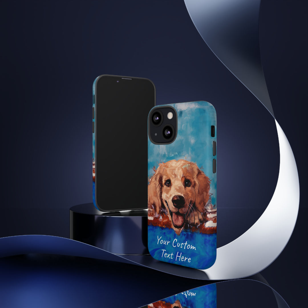 Personalize this Cute IPhone Case | Golden Retriever Dog iPhone Case, iPhone 15 Case | iPhone 15 Case, Iphone 14 Case, Iphone 14 Pro Max Case - Studio40ParkLane