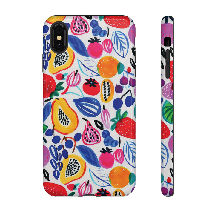 Premium Tough Summer Fruit Collage Gift for Her Cute Phone Cases for Samsung and Iphone, 16, 15, 14, S24, S23, S22, S21, S20, Plus, Ultra, Pro - Studio40ParkLane