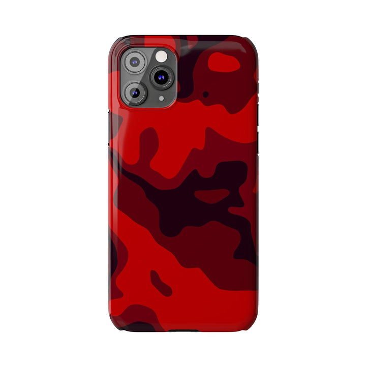 Slim Cute Phone Cases for Iphone - | iPhone 15 Case | iPhone 15 Pro Max Case, Iphone 14 Case, Iphone 14 Pro Max, Iphone 13, Red Camo Camouflage - Studio40ParkLane
