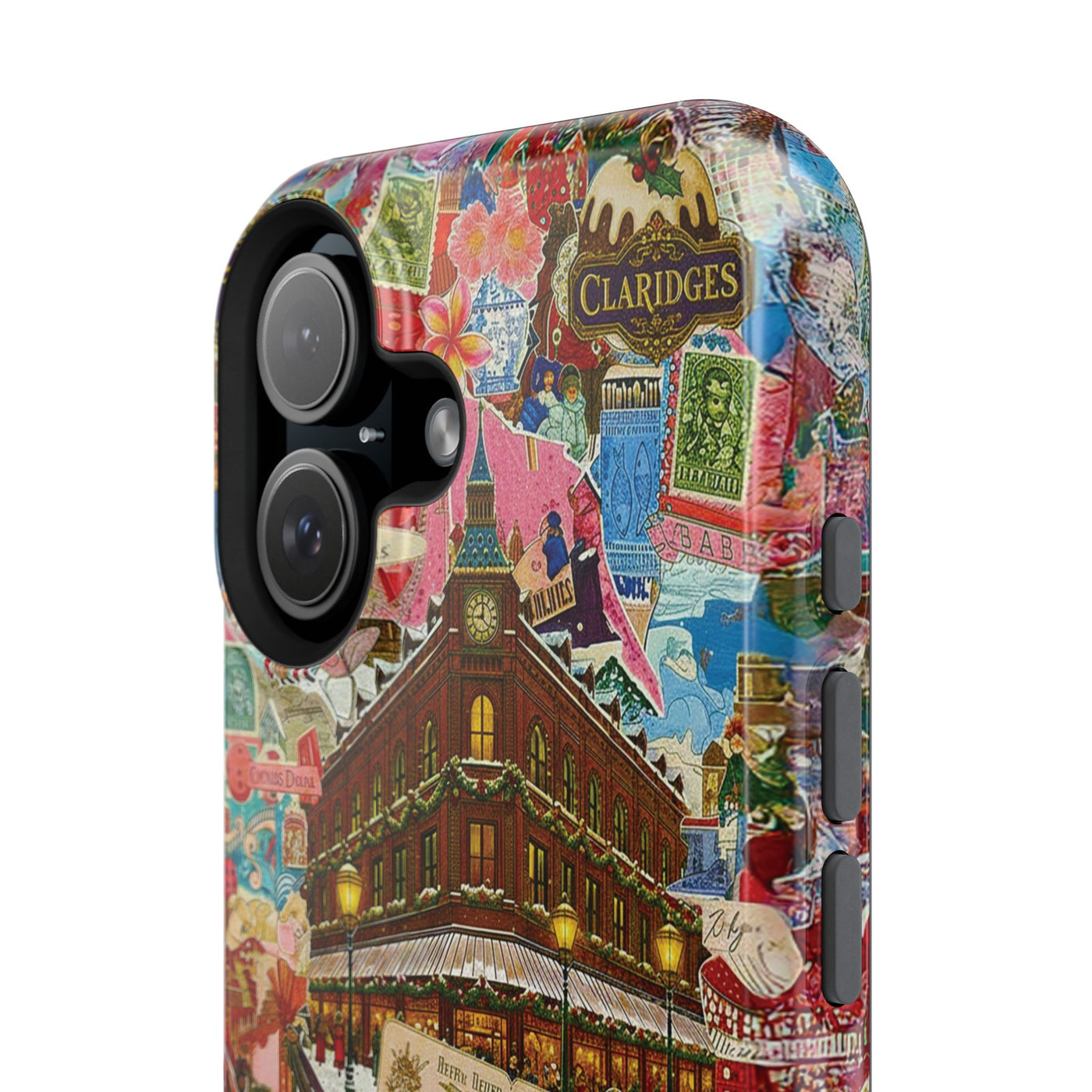 Aesthetic Tough Magsafe London Coquette Collage Phone Case - For iPhone 17 Pro Max iPhone 16 Pro iPhone 15 Iphone 14 Plus 13 Pro 12 11 10 - Studio40ParkLane