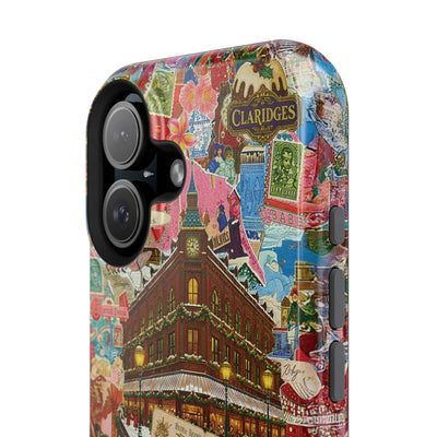 Aesthetic Tough Magsafe London Coquette Collage Phone Case - For iPhone 17 Pro Max iPhone 16 Pro iPhone 15 Iphone 14 Plus 13 Pro 12 11 10 - Studio40ParkLane
