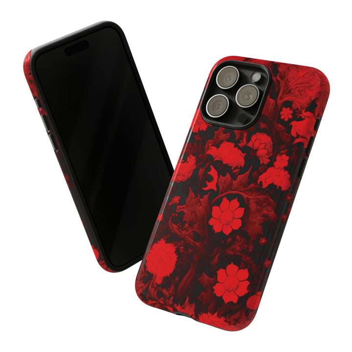 Cool Phone Case | Red Flowers, For iPhone 15 Case | iPhone 15 Pro Case, Iphone 14 Case, Iphone 14 Pro Max Case, Protective Iphone Case - Studio40ParkLane