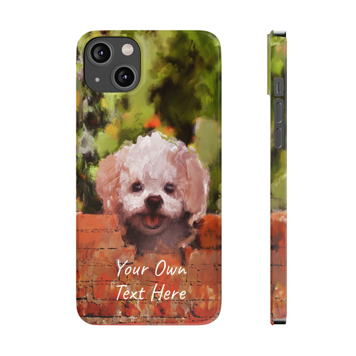 Slim Personalized Cute iPhone Cases - | iPhone 15 Case | iPhone 15 Pro Max Case, Iphone 14 Case, Iphone 14 Pro Max, Iphone 13, Bichon Frise Dog - Studio40ParkLane