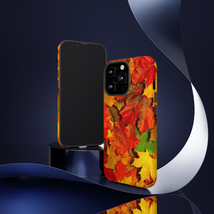 Fall Leaves Impact Resistant, Cute Phone Cases for Samsung S24, S23, S22, S21, IPhone 15 pro Iphone 14 pro Iphone 13 IPhone 12 Iphone 11 - Studio40ParkLane
