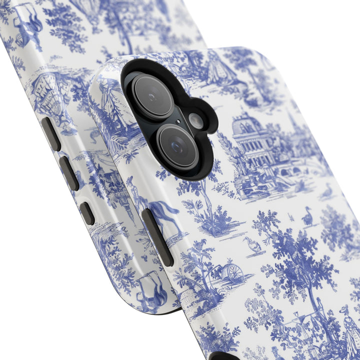 Custom Personalized French Toile Magsafe Phone Case for Iphone 18 - iPhone 17 Pro Max Air Plus 15 14 13 12 11, Samsung Galaxy Phone Cases - Studio40ParkLane