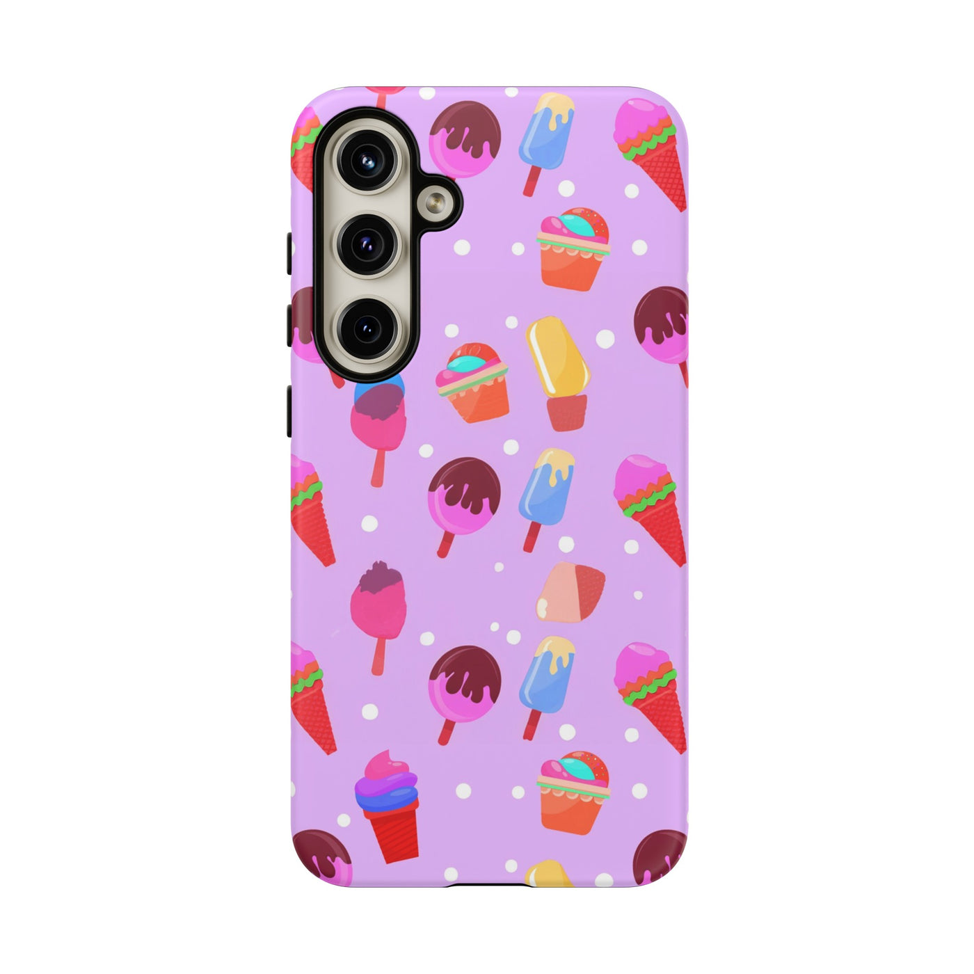 Cute Samsung Case | Cool Iphone Case | Summer Pink Ice-Cream, Samsung S24, S23, S22, S21, IPhone 15 Case | Iphone 14 Case, Iphone 13 Case