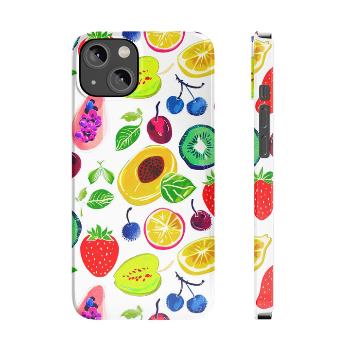 Slim Cute Phone Cases for Iphone | iPhone 15 Case | iPhone 15 Pro Max Case, Iphone 14, Iphone 14 Pro Max, Iphone 13, Summer Fruit Mix - Studio40ParkLane