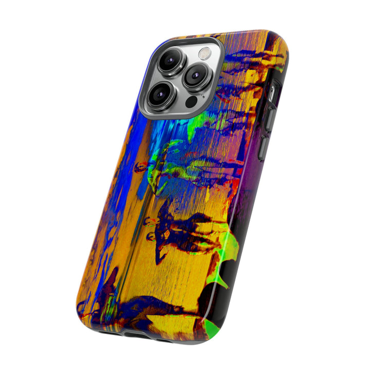 Cute IPhone Case | iPhone 15 Case | iPhone 15 Pro Max Case, Iphone 14 Case, Iphone 14 Pro Max Case IPhone Case for Art Lovers, Sunset Dance Blue Yellow - Studio40ParkLane