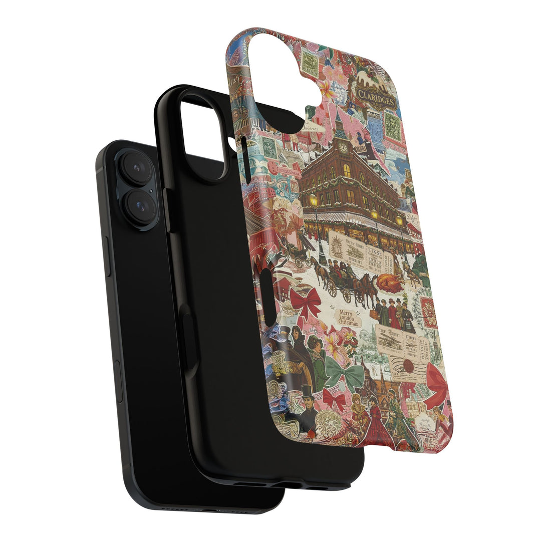 Aesthetic Tough London Coquette Collage Premium Phone Case - For iPhone 17 Pro Max iPhone 16 Pro iPhone 15 Iphone 14 Plus 13 Pro 12 11 10 XR - Studio40ParkLane