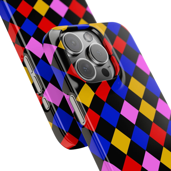 Slim Abstract Colorful Checkerboard Cute Phone Case for Iphone 17 - | iPhone 16 Pro Max Case | iPhone 15 Case Iphone 14 13 12 11 Gift for Her - Studio40ParkLane