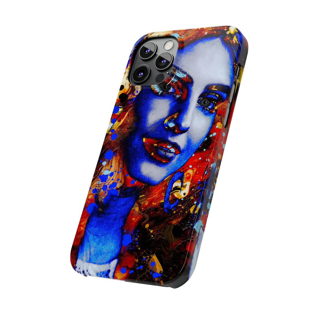 Slim Cute Phone Cases for Iphone - | iPhone 15 Case | iPhone 15 Pro Max Case, Iphone 14 Case, Iphone 14 Pro Max, Iphone 13, Marble Splash Face - Studio40ParkLane