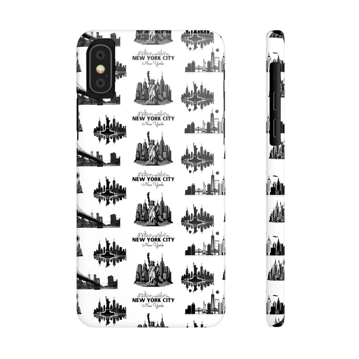 Slim New York Skyline Collage Coquette Gift for Her Cute Phone Cases for Iphone 16 Pro Max | iPhone 15 Case | iPhone 15 Pro Max Case, Iphone 14, Iphone 14 Pro Max, Iphone 13 12 11 8 7 - Studio40ParkLane
