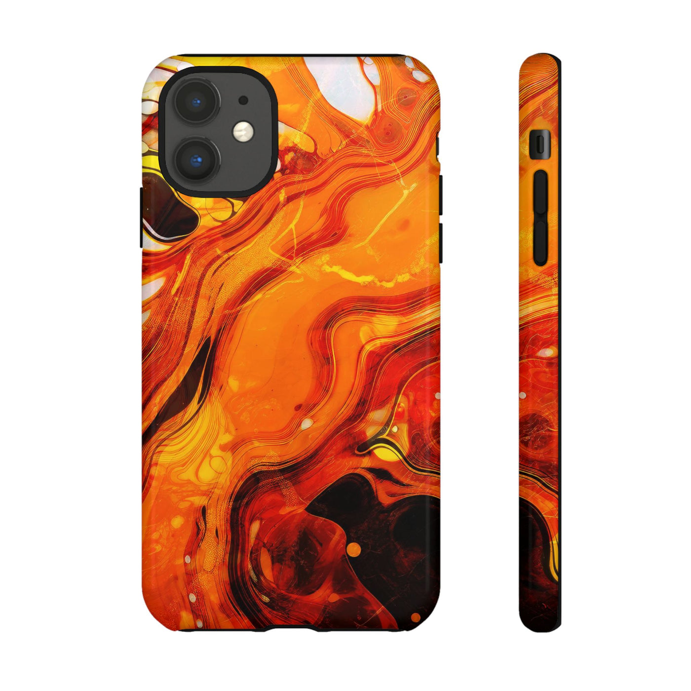 Impact Resistant, Fall Colors Marble, Cute Phone Cases for Samsung S24, S23, S22, S21, IPhone 15 pro Iphone 14 pro Iphone 13 IPhone 12 Iphone 11