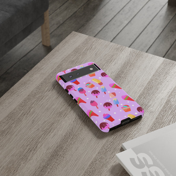 Cute Samsung Case | Cool Iphone Case | Summer Pink Ice - Cream, Samsung S24, S23, S22, S21, IPhone 15 Case | Iphone 14 Case, Iphone 13 Case - Studio40ParkLane