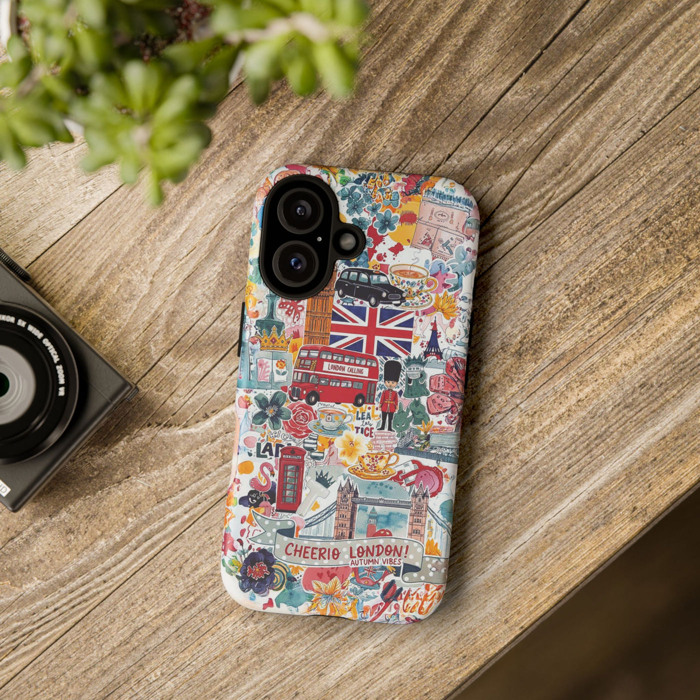 London England Coquette Collage Tough Premium Phone Case - For iPhone 17 Pro Max iPhone 16 Pro iPhone 15 Iphone 14 Plus 13 Pro 12 11 10 XR - Studio40ParkLane