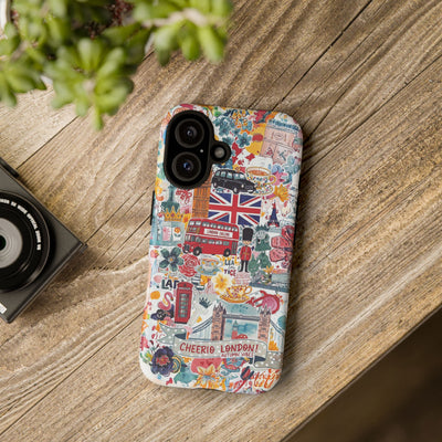 London England Coquette Collage Tough Premium Phone Case - For iPhone 17 Pro Max iPhone 16 Pro iPhone 15 Iphone 14 Plus 13 Pro 12 11 10 XR - Studio40ParkLane