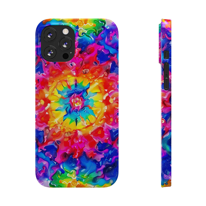 Slim Tie Dye Faux Glitter Gift for Her Cute Phone Cases for Iphone 16 Pro Max | iPhone 15 Case | iPhone 15 Pro Max Case, Iphone 14, Iphone 14 Pro Max, Iphone 13 12 11 8 7 - Studio40ParkLane
