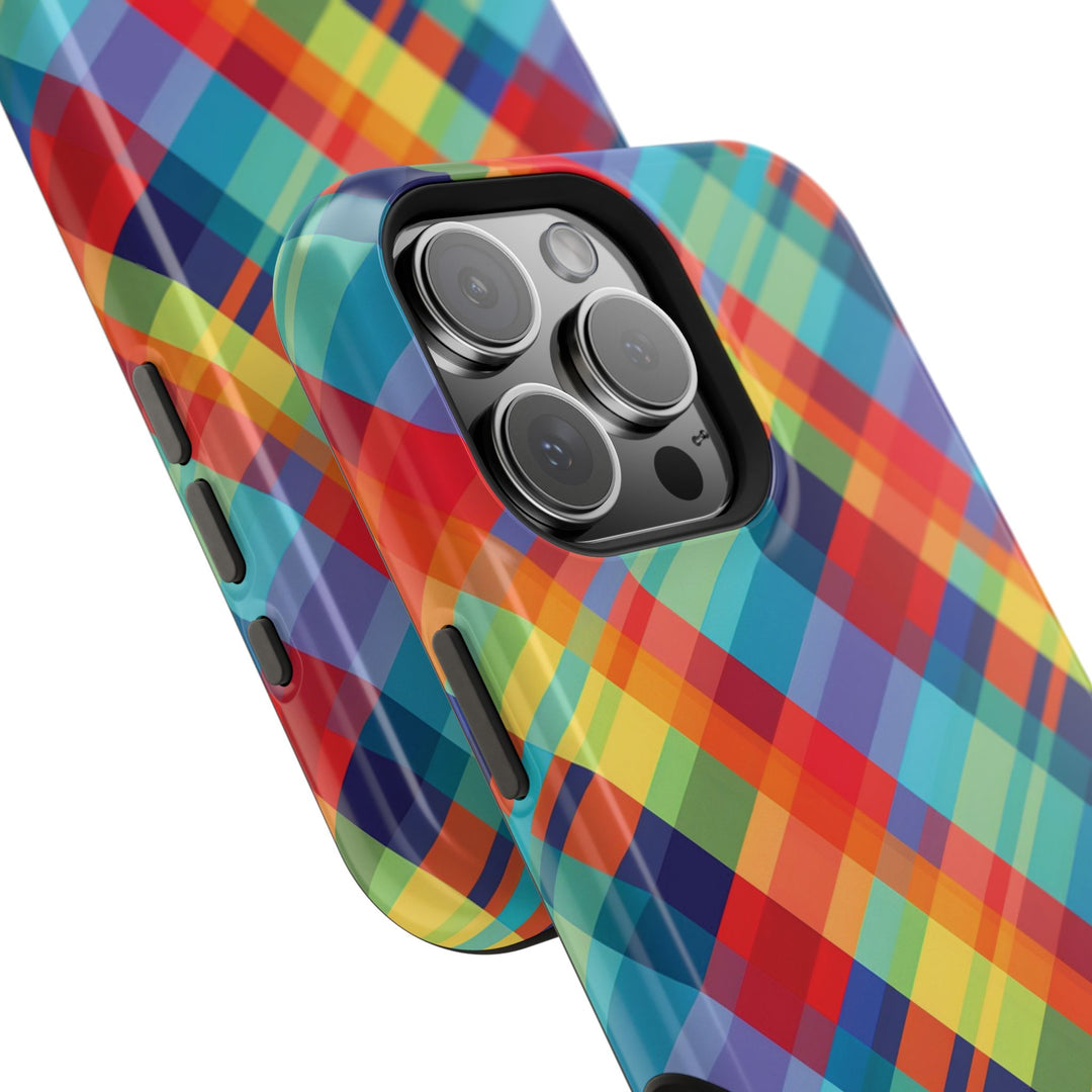 Checkered Plaid Magsafe Gift for Her Cute Phone Case for Iphone, | iPhone 16 | iPhone 15 Pro Max, Iphone 14 Pro Max, 13 12 11 10 9 8 7 - Studio40ParkLane