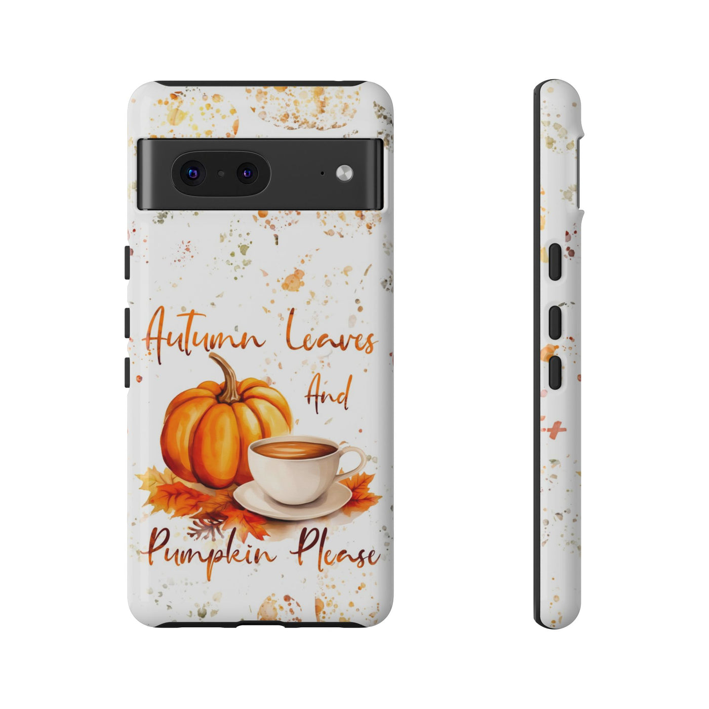 Impact Resistant, Fall Leaves Pumpkin Pie, Cute Phone Cases for Samsung S24, S23, S22, S21, IPhone 15 pro Iphone 14 pro Iphone 13 IPhone 12 Iphone 11