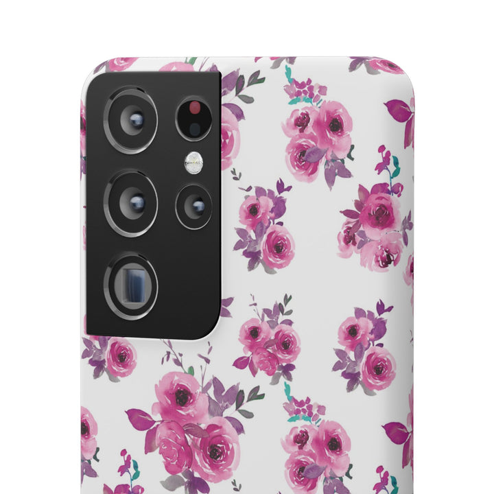 Sleek Snap Flowers Gift for Her Cute Phone Case for iPhone 16 15 14 13 12 11 X Xs Max Xr Pro Plus Samsung Galaxy S24 S23 S22 S21 S20 Ultra