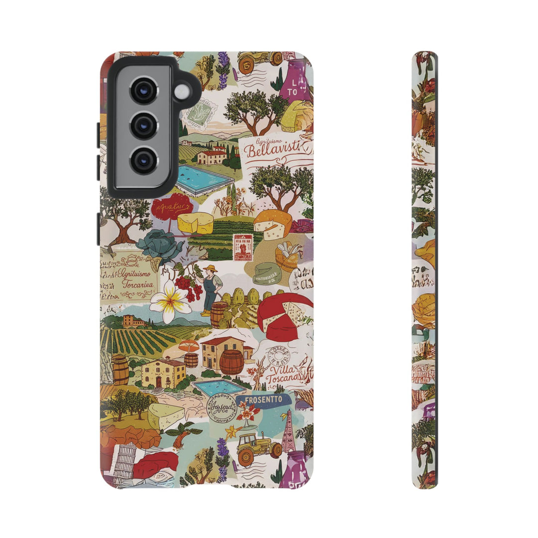 Italy Tuscany Coquette Collage Tough Premium Phone Case - For iPhone 17 Pro Max iPhone 16 Pro iPhone 15 Iphone 14 Plus 13 Pro 12 11 10 XR - Studio40ParkLane