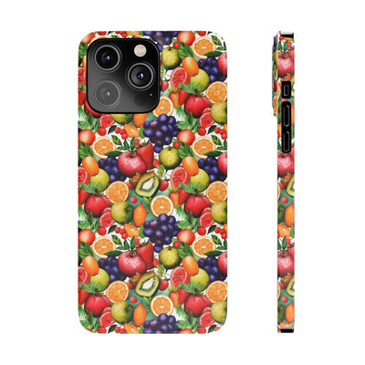 Slim Cute Phone Cases for Iphone  | iPhone 15 Case | iPhone 15 Pro Max Case, Iphone 14, Iphone 14 Pro Max, Iphone 13, Summer Fruit Mix Selection