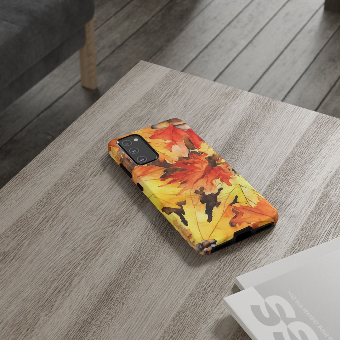 Impact Resistant, Fall Leaves, Cute Phone Cases for Samsung S24, S23, S22, S21, IPhone 15 pro Iphone 14 pro Iphone 13 IPhone 12 Iphone 11 - Studio40ParkLane