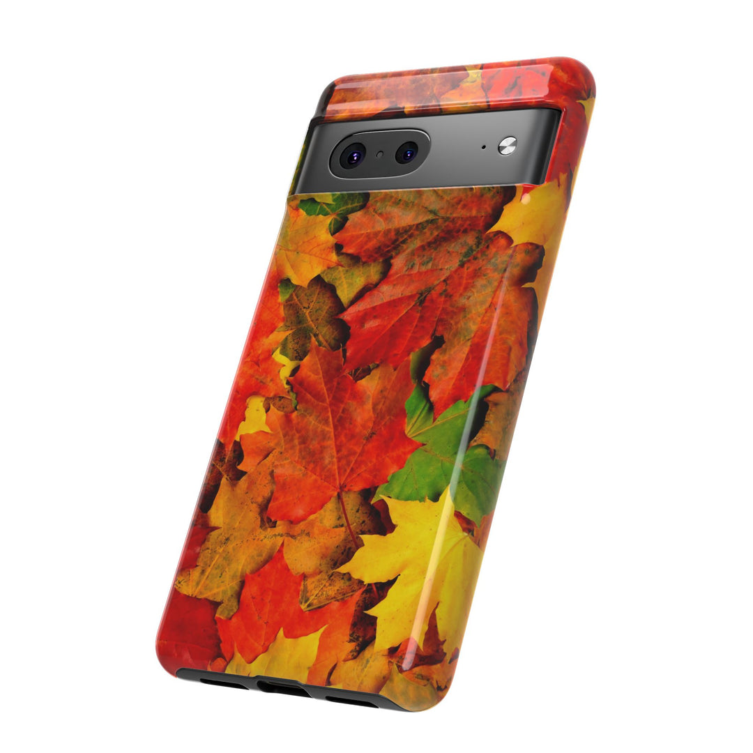 Fall Leaves Impact Resistant, Cute Phone Cases for Samsung S24, S23, S22, S21, IPhone 15 pro Iphone 14 pro Iphone 13 IPhone 12 Iphone 11 - Studio40ParkLane