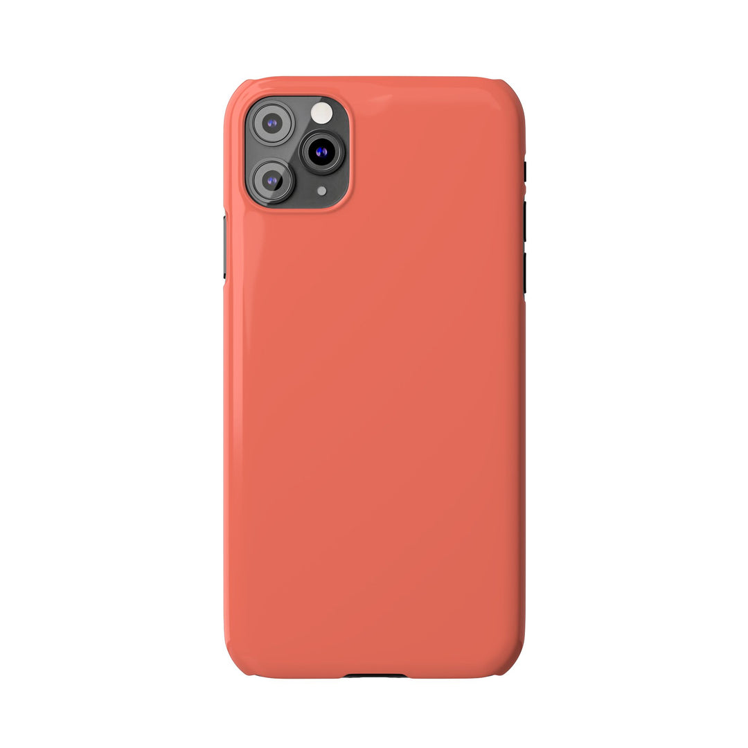 Slim Coral pink Gift for Her Aesthetic Cute Phone Case for Iphone 16 - | iPhone 15 Pro Max Case | iPhone 14 Case 13 12 11 10 9 8 7 - Studio40ParkLane