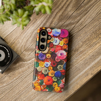 Impact Resistant, Fall Colors Buttons, Cute Phone Cases for Samsung S24, S23, S22, S21, IPhone 15 pro Iphone 14 pro Iphone 13 IPhone 12 Iphone 11