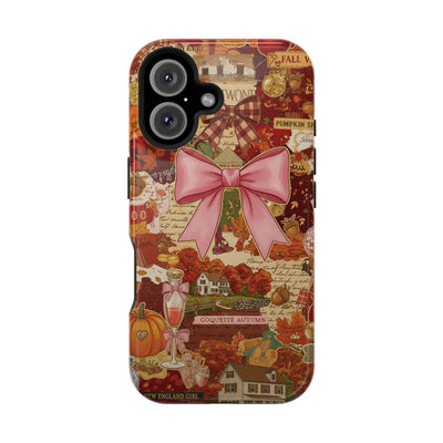 New England Fall Coquette Collage Tough Magsafe Cute Phone Cases for Iphone | iPhone 15 Pro Max Case, Iphone 14, Iphone 14 13 12 11 10 9 8 7 - Studio40ParkLane