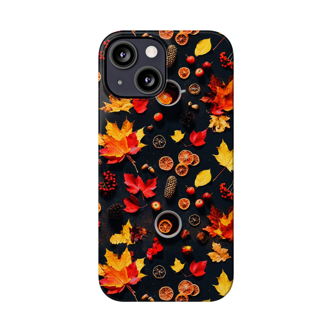 Slim Cute Fall Leaves Collage Phone Cases for Iphone | iPhone 15 Case | iPhone 15 Pro Max Case, Iphone 14, Iphone 14 Pro Max, Iphone 13, Iphone 16 - Studio40ParkLane