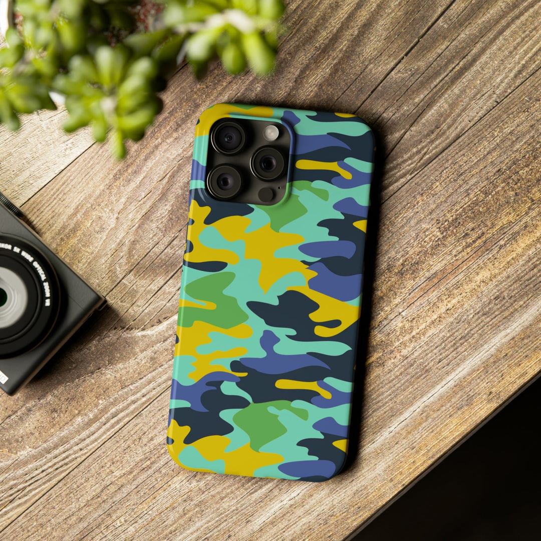 Slim Cute Phone Cases for Iphone - | iPhone 15 Case | iPhone 15 Pro Max Case, Iphone 14 Case, Iphone 14 Pro Max, Iphone 13, Late Spring Camouflage - Studio40ParkLane