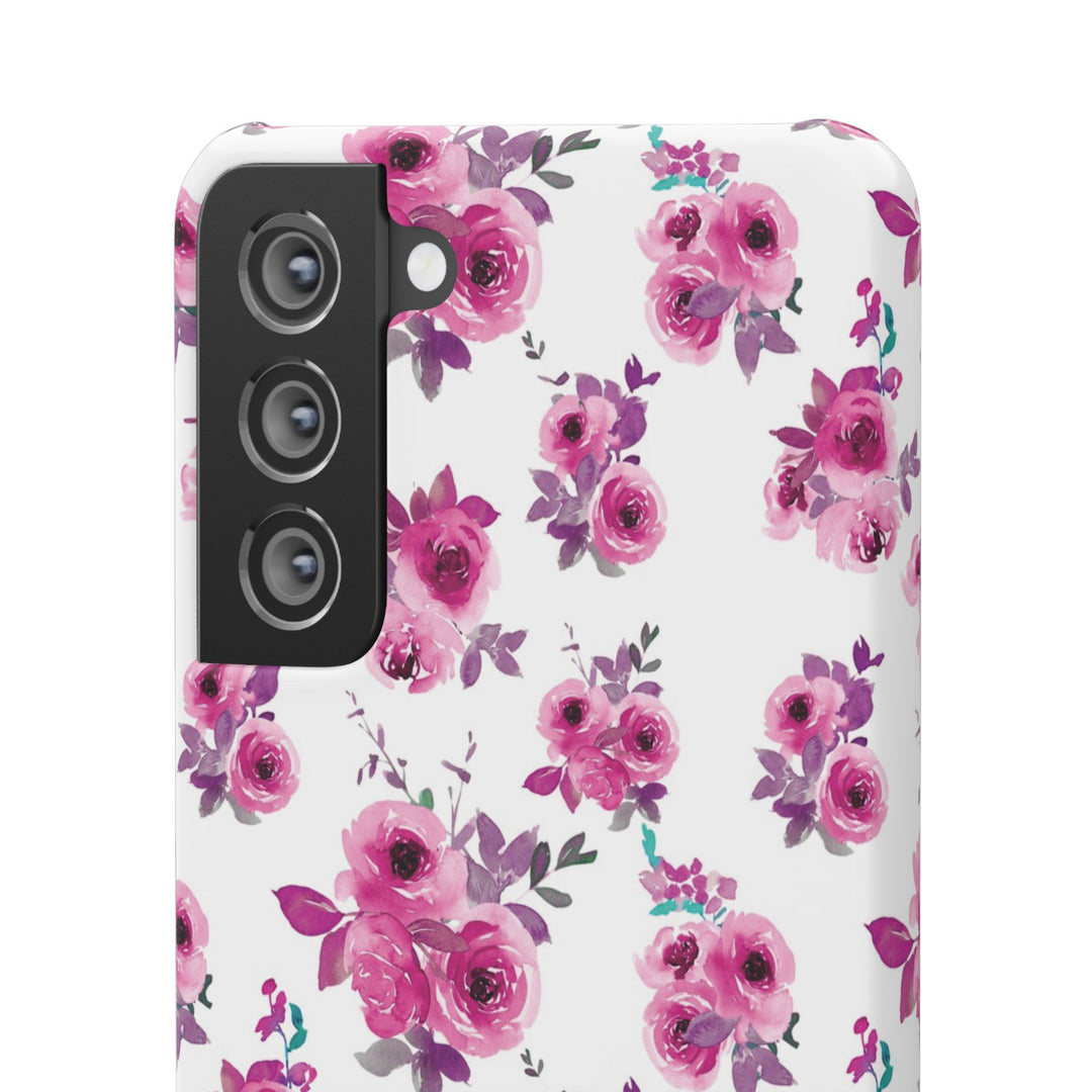 Sleek Snap Flowers Gift for Her Cute Phone Case for iPhone 16 15 14 13 12 11 X Xs Max Xr Pro Plus Samsung Galaxy S24 S23 S22 S21 S20 Ultra