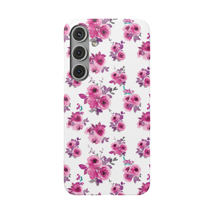 Sleek Snap Flowers Gift for Her Cute Phone Case for iPhone 16 15 14 13 12 11 X Xs Max Xr Pro Plus Samsung Galaxy S24 S23 S22 S21 S20 Ultra